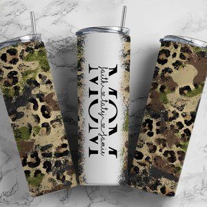 Military Leopard Custom Tumbler 20 oz.